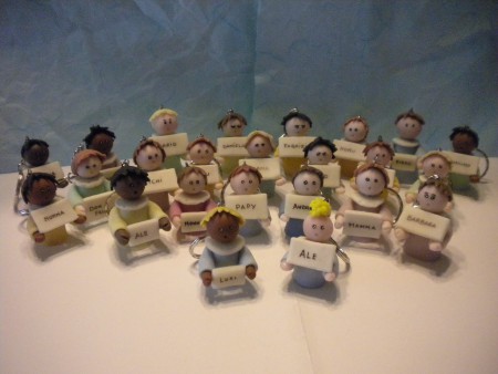 angioletti portachiavi personalizzati